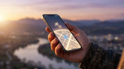 Location via Satellite on iPhone